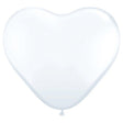 Latex Heart Balloons White