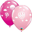 Latex Balloons Hot Air Balloons Pink & Wild Berry