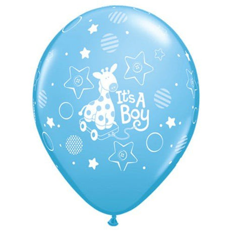Latex Balloons Boys It's A Boy Soft Giraffe