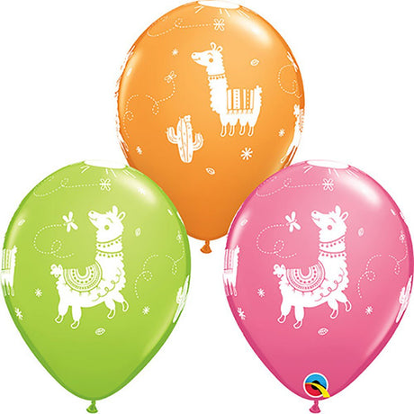 Llamas Latex Balloons