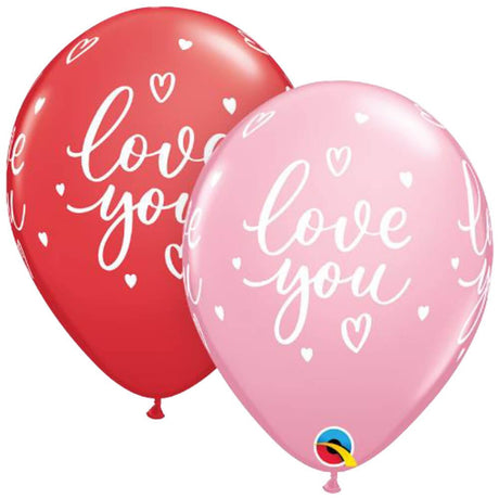 Latex Balloons Love You Script