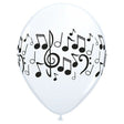 Latex Balloons Music Notes Wrap