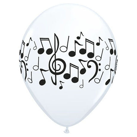 Latex Balloons Music Notes Wrap