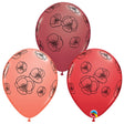 Printed Latex Balloons Pretty Poppies