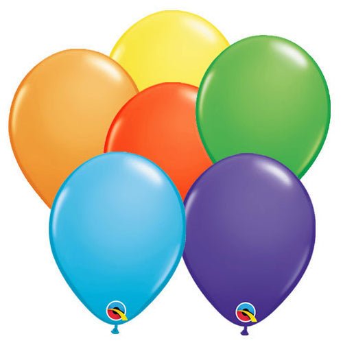 Latex Balloons Bright Rainbow Assortment 11 Inch