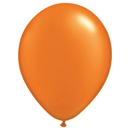 Latex Balloons 11 Inch Qualatex Pearl Mandarin Orange