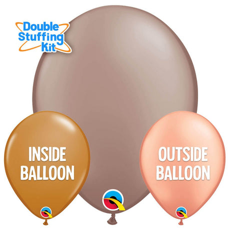 Latex Balloons Rose Dawn Double-Stuffing Kit