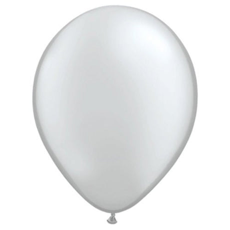 Latex Balloons Silver 11 Inch Qualatex