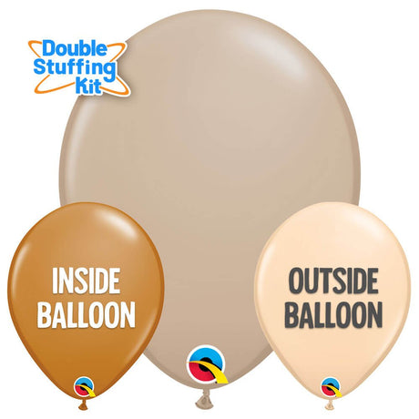 Latex Balloons Winter Wheat Double-Stuff Kit