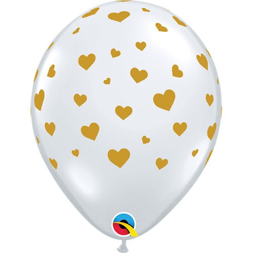 Latex Balloons Girls Hearts-A-Round Diamond Clear
