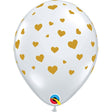 Latex Balloons Girls Hearts-A-Round Diamond Clear
