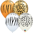 Safari Assortment Latex Balloons 11 Inch