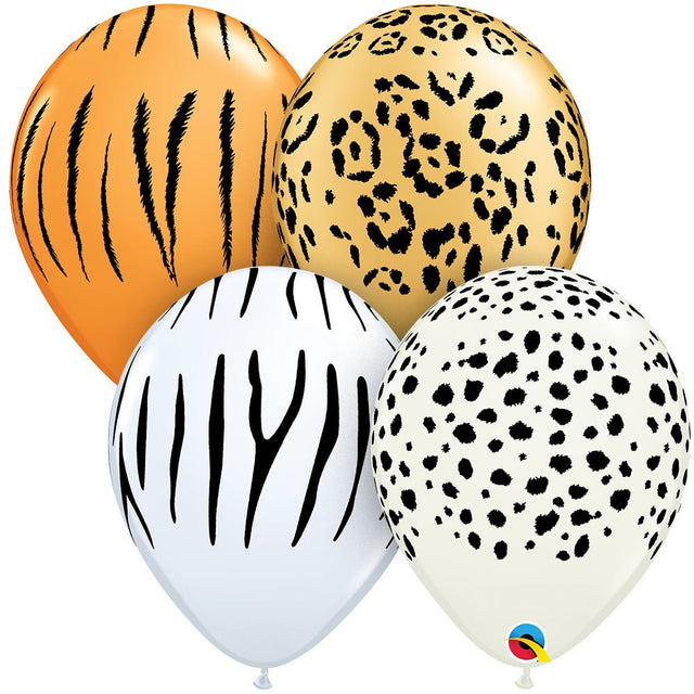 Safari Assortment Latex Balloons 11 Inch