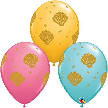 Latex Balloons Sea Shells 11 Inch