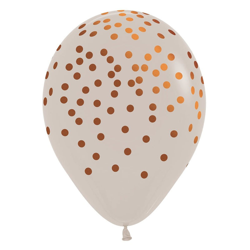 Latex Balloons Copper Confetti 11 Inch