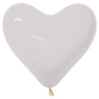 Heart Latex Balloons - Crystal Clear