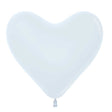 Heart Latex Balloons 11 Inch Fashion White