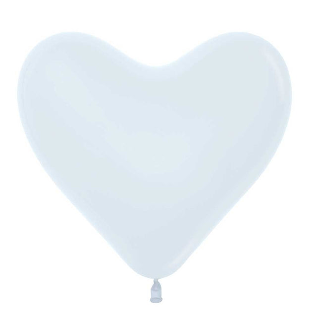 Heart Latex Balloons 11 Inch Fashion White