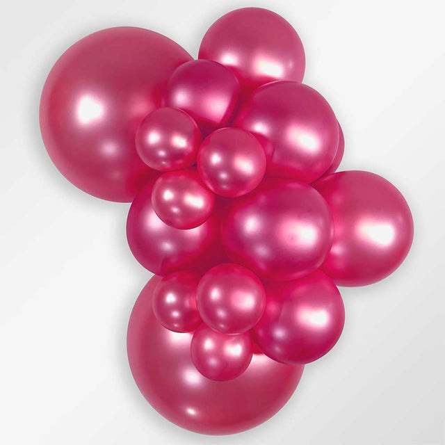 Latex Balloons Metallic Fuchsia
