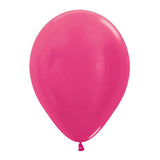 Latex Balloons Metallic Fuchsia
