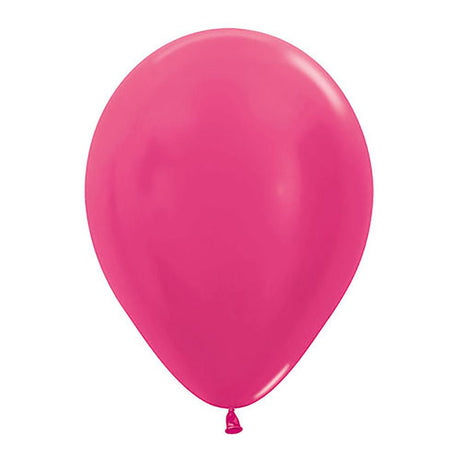 Latex Balloons Metallic Fuchsia