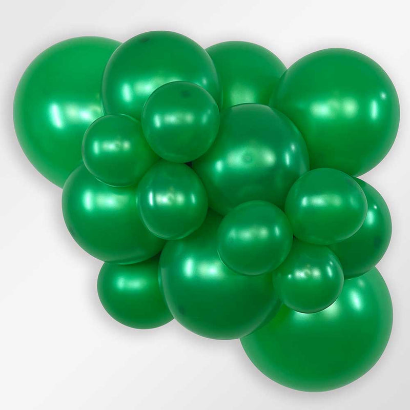 Latex Balloons 11 Inch Metallic Green