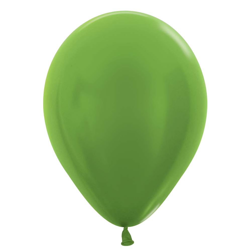 Latex Balloons Metallic Key Lime Green