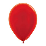 Latex Balloons Metallic Red 11 Inch