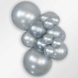 Latex Balloons 11 Inch Metallic Silver
