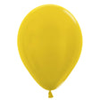 Latex Balloons Metallic Yellow 11 Inch