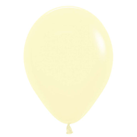 Latex Balloons 11 Inch Pastel Matte Yellow