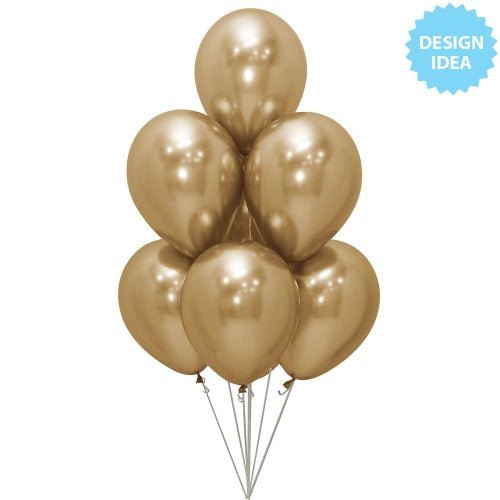 Latex Balloons 11 Inch Sempertex Reflex Gold