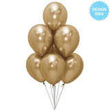 Latex Balloons 11 Inch Sempertex Reflex Gold