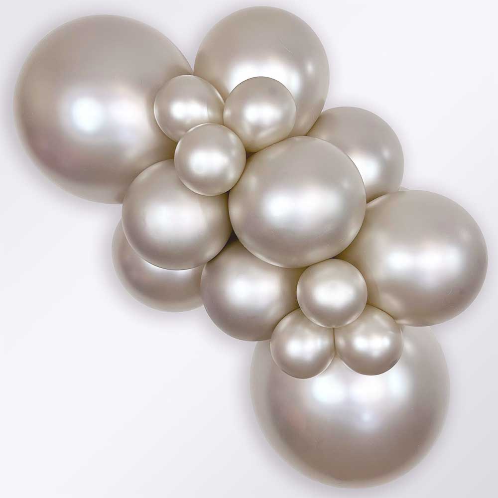 Latex Balloons 11 Inch Sempertex Silk Cream Pearl
