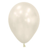 Latex Balloons 11 Inch Sempertex Silk Oyster White