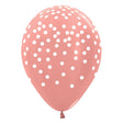 Latex Balloons White Confetti Rose Gold