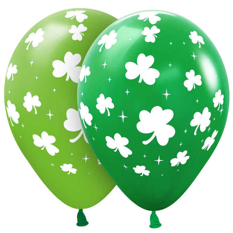 Latex Balloons Girls Shamrocks