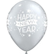 Latex Balloons Silver New Year Confetti Dots
