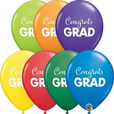 Graduation Latex Balloons Assorted Colors