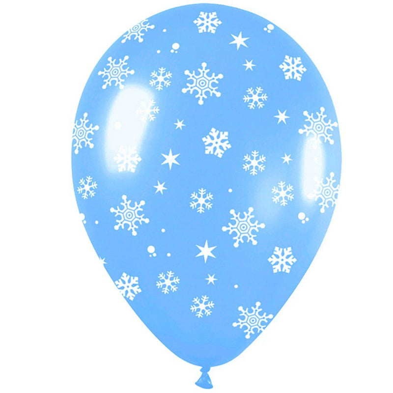 Printed Latex Snowflakes-A-Round Balloons