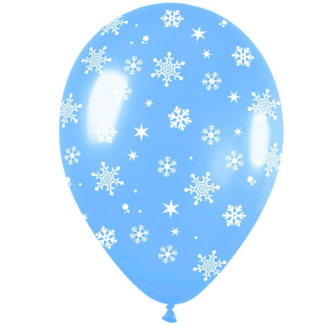Printed Latex Snowflakes-A-Round Balloons