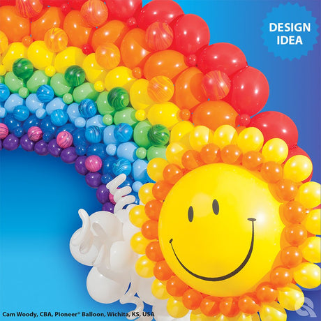 Latex Balloons Red Orange Rainbow 11 Inch