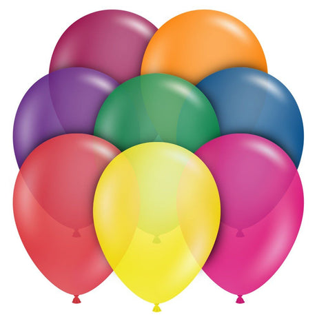 Latex Balloons 11 Inch TUFTEX Crystal Assortment