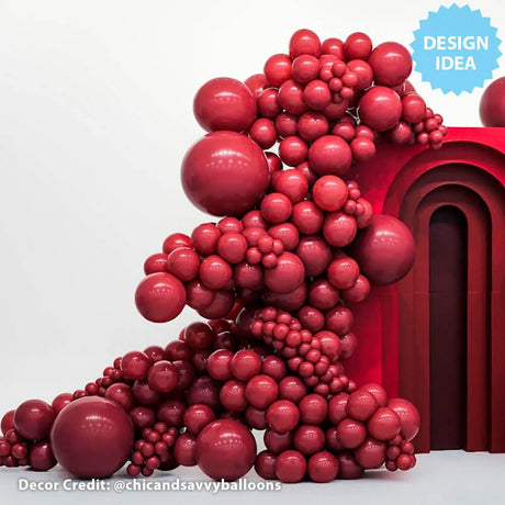 Latex Balloons 11 Inch TUFTEX Samba Burgundy