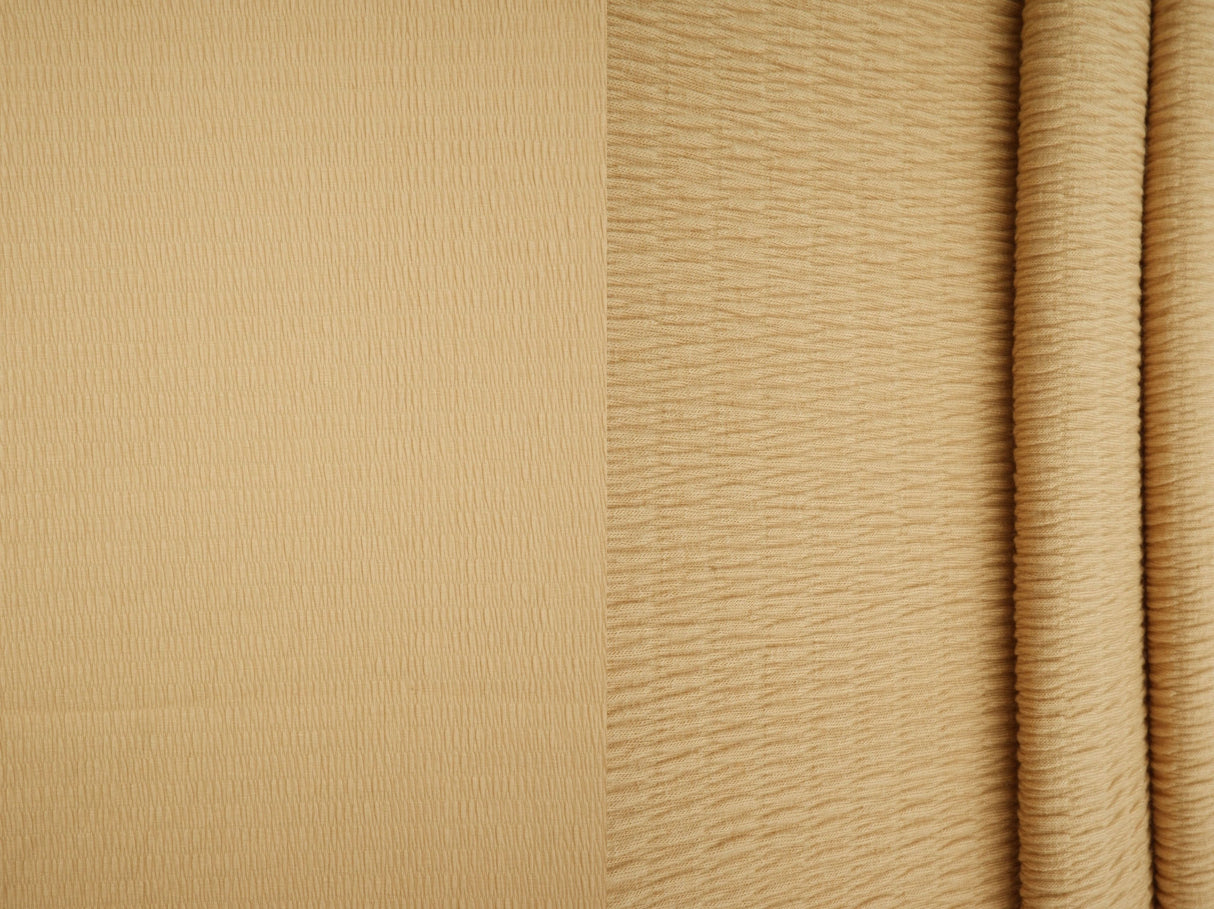 Smocked Rayon Knit Solid Fabric