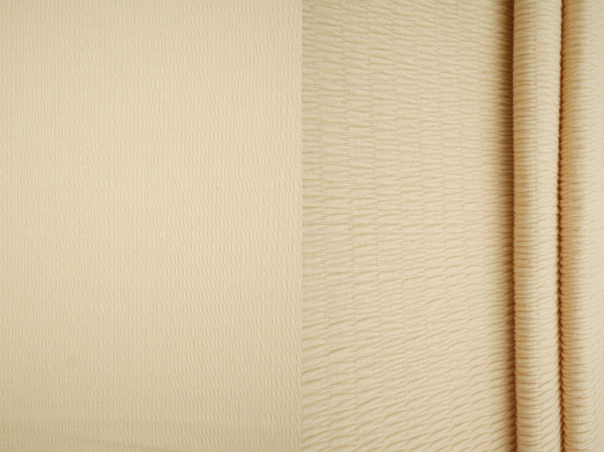 Smocked Rayon Knit Solid Fabric