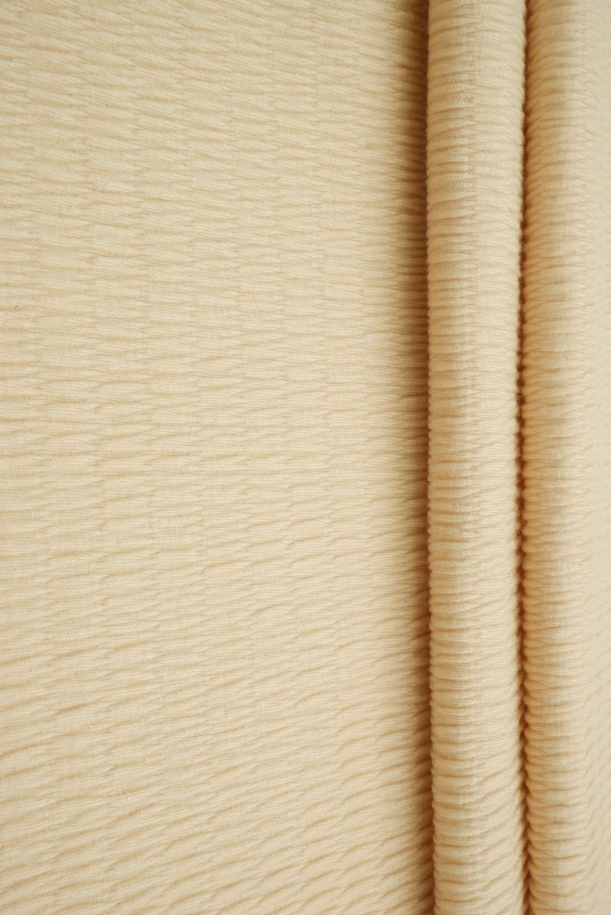 Smocked Rayon Knit Solid Fabric