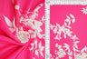 Floral Print DTY Stretch Knit Pink