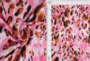 Tela de punto DTY cepillada con estampado animal 1 yarda, suave y elástica 58/60" de ancho