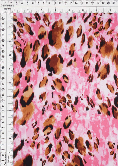 Animal DTY Brushed Knit Fabric 1 Yard Soft Stretch Lightweight 58/60" Wide